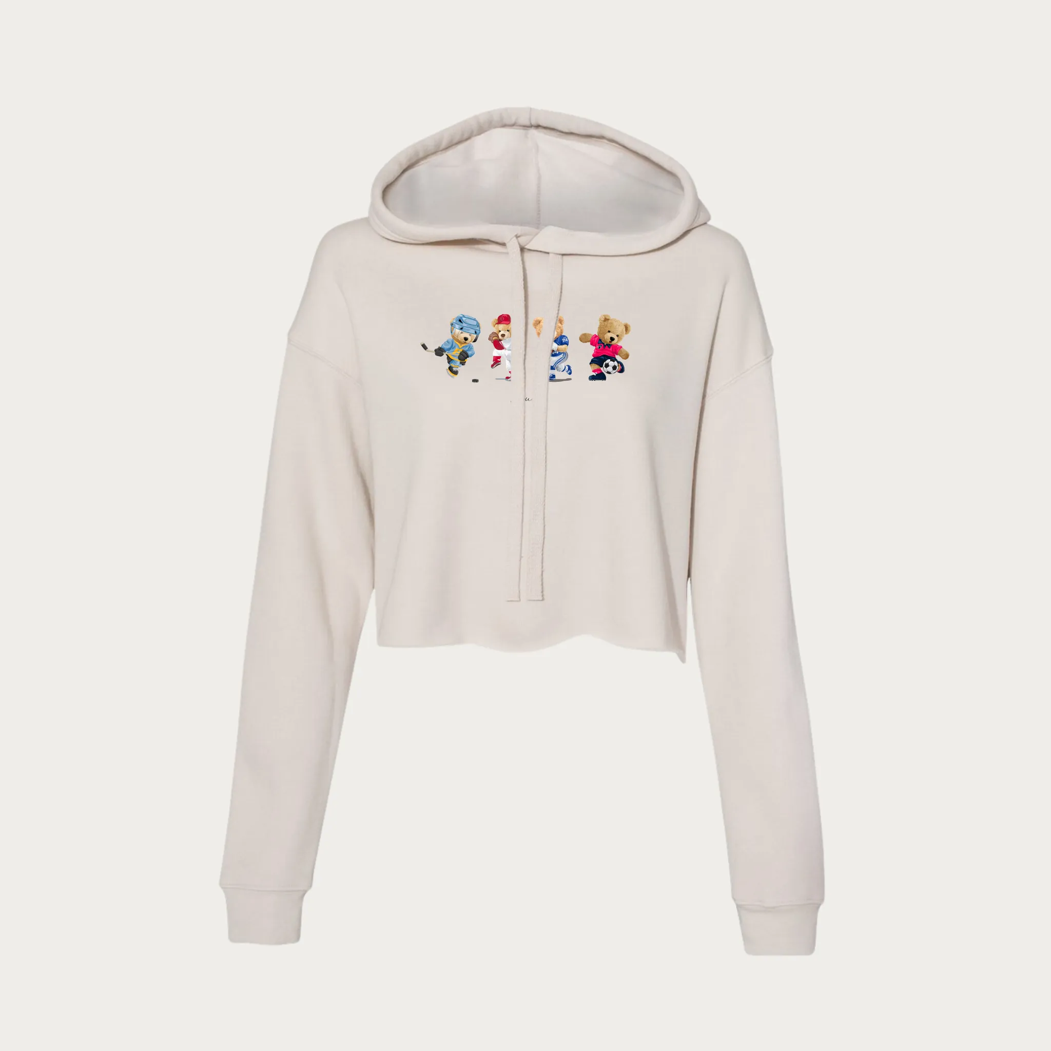 Sporty Bears Crop Hoodie