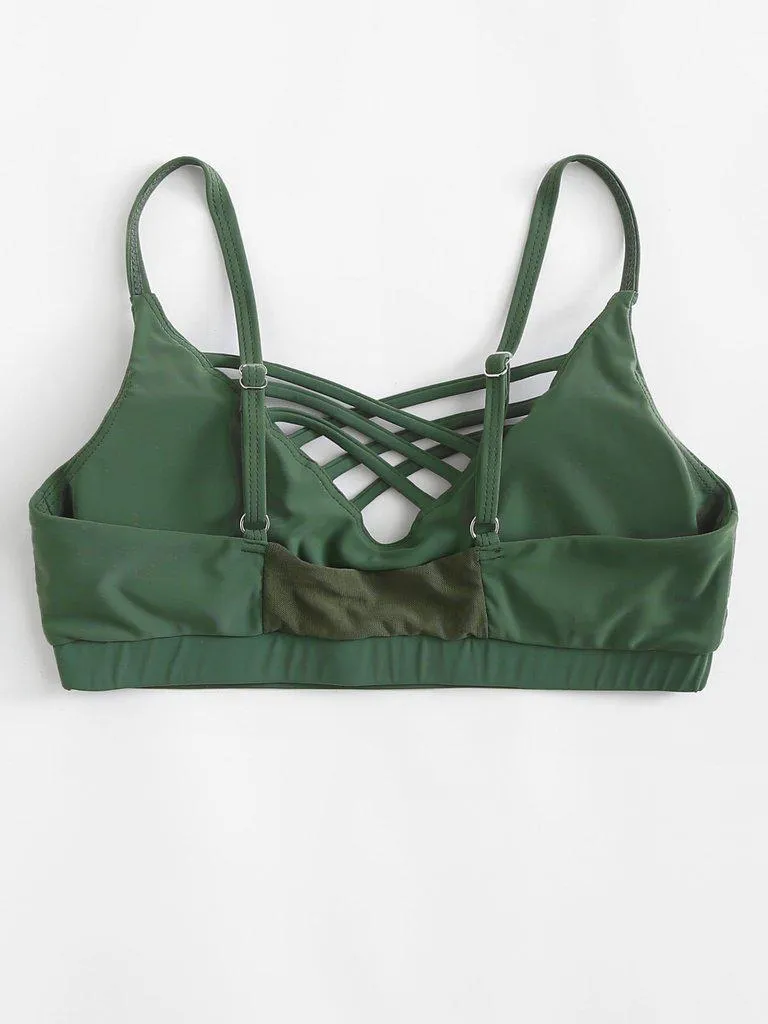 Strappy Front Sports Bra