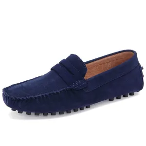 Suede Genuine Leather Fashion Soft Loafers Moccasin Shoe