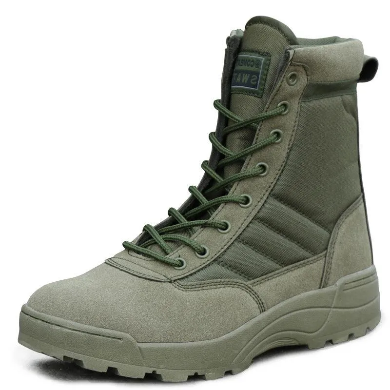 Tactical Combat Boots Black High-top Outdoor Footwear