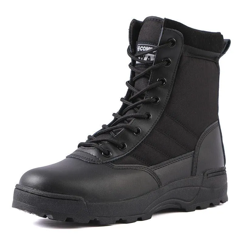 Tactical Combat Boots Black High-top Outdoor Footwear