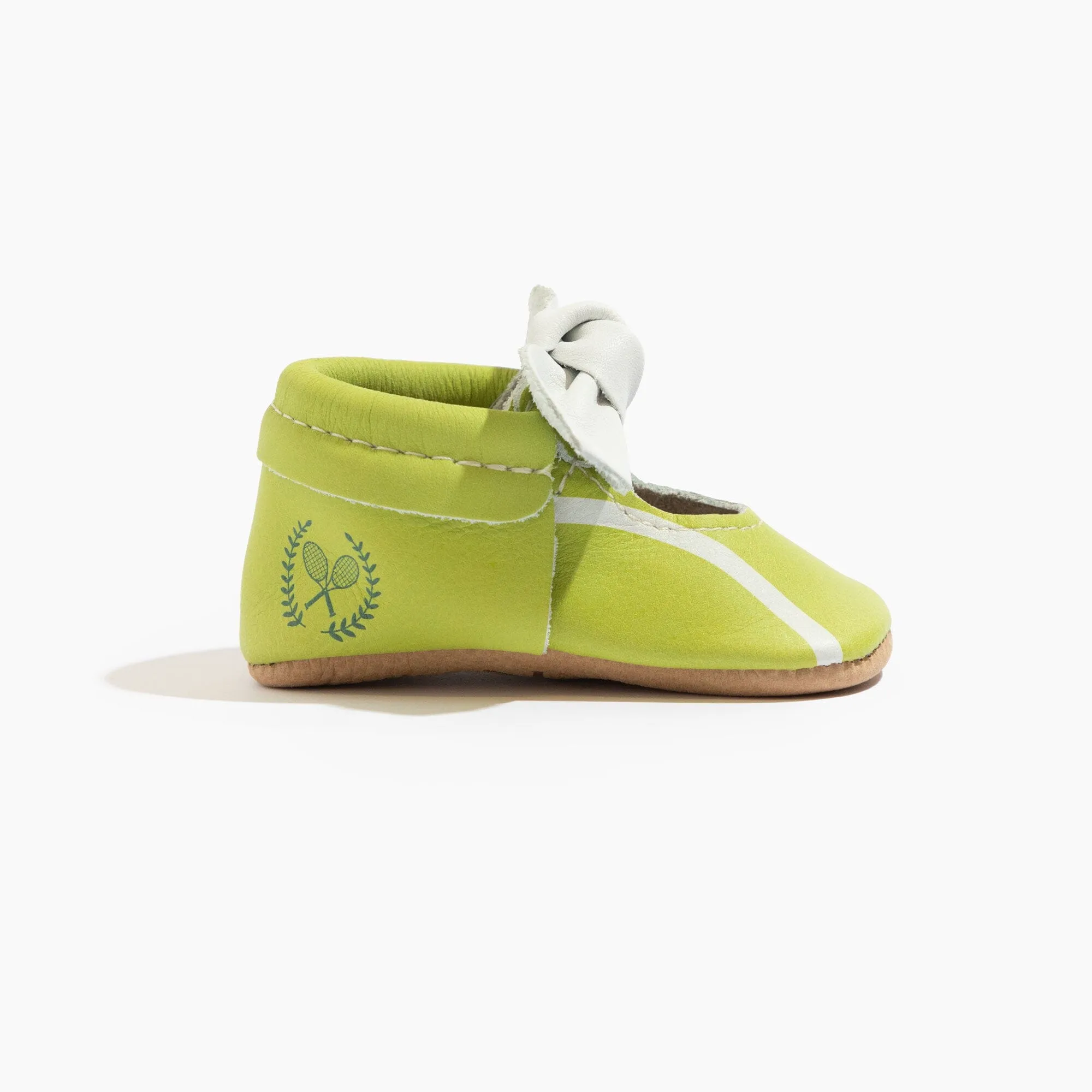 Tennis Match Knotted Bow Baby Shoe