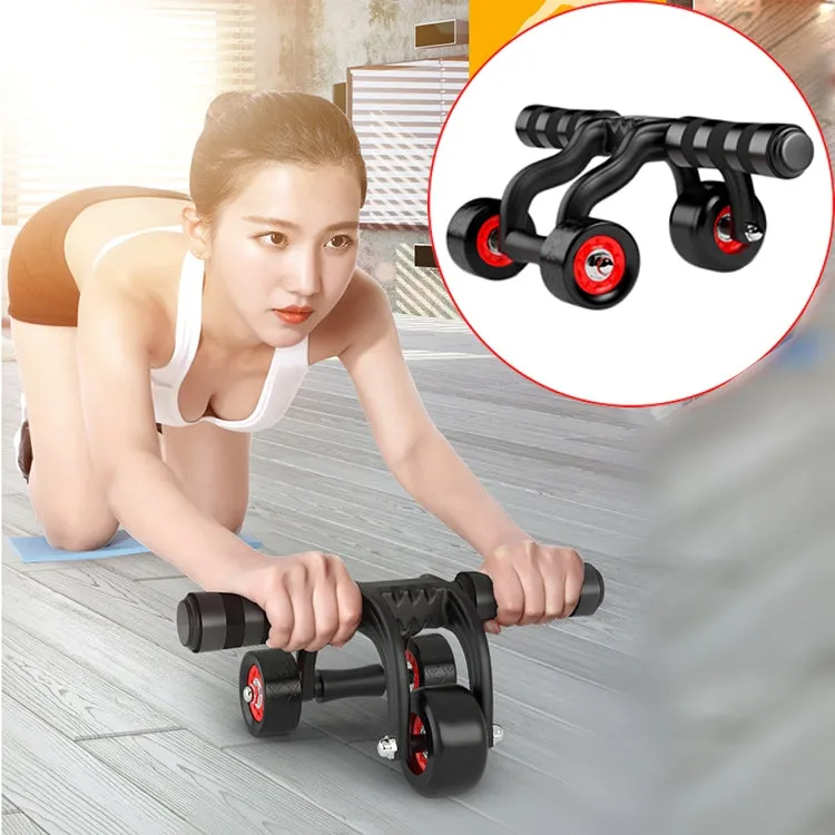 Three Wheels Abdominal Roller Round Home Office Outdoor Mute Fitness Equipment Sports for Man / Woman