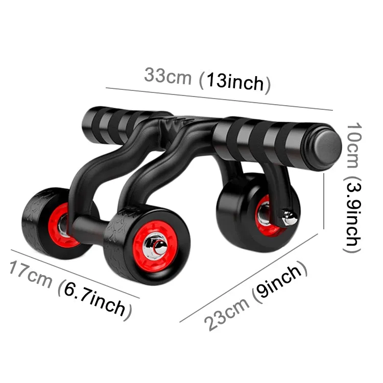 Three Wheels Abdominal Roller Round Home Office Outdoor Mute Fitness Equipment Sports for Man / Woman