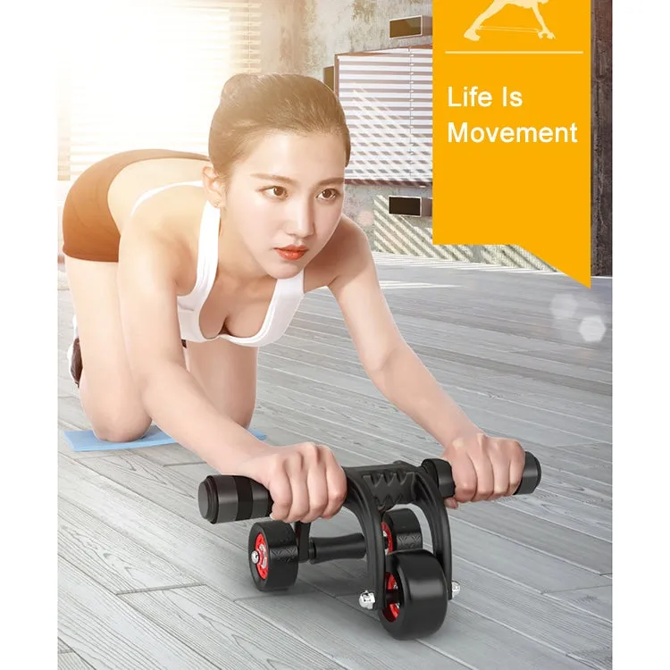 Three Wheels Abdominal Roller Round Home Office Outdoor Mute Fitness Equipment Sports for Man / Woman