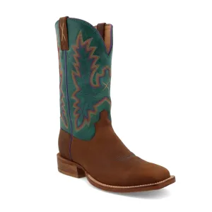 TWISTED X WOMEN'S TECH X CINNAMON AND TURQUOISE WESTERN BOOTS - WXTL001