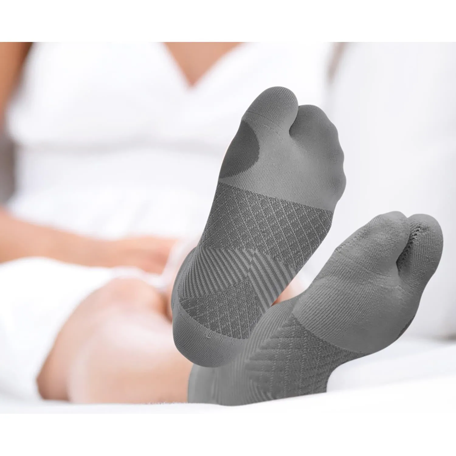 Unisex OS1st BR4 Bunion Relief Socks Grey