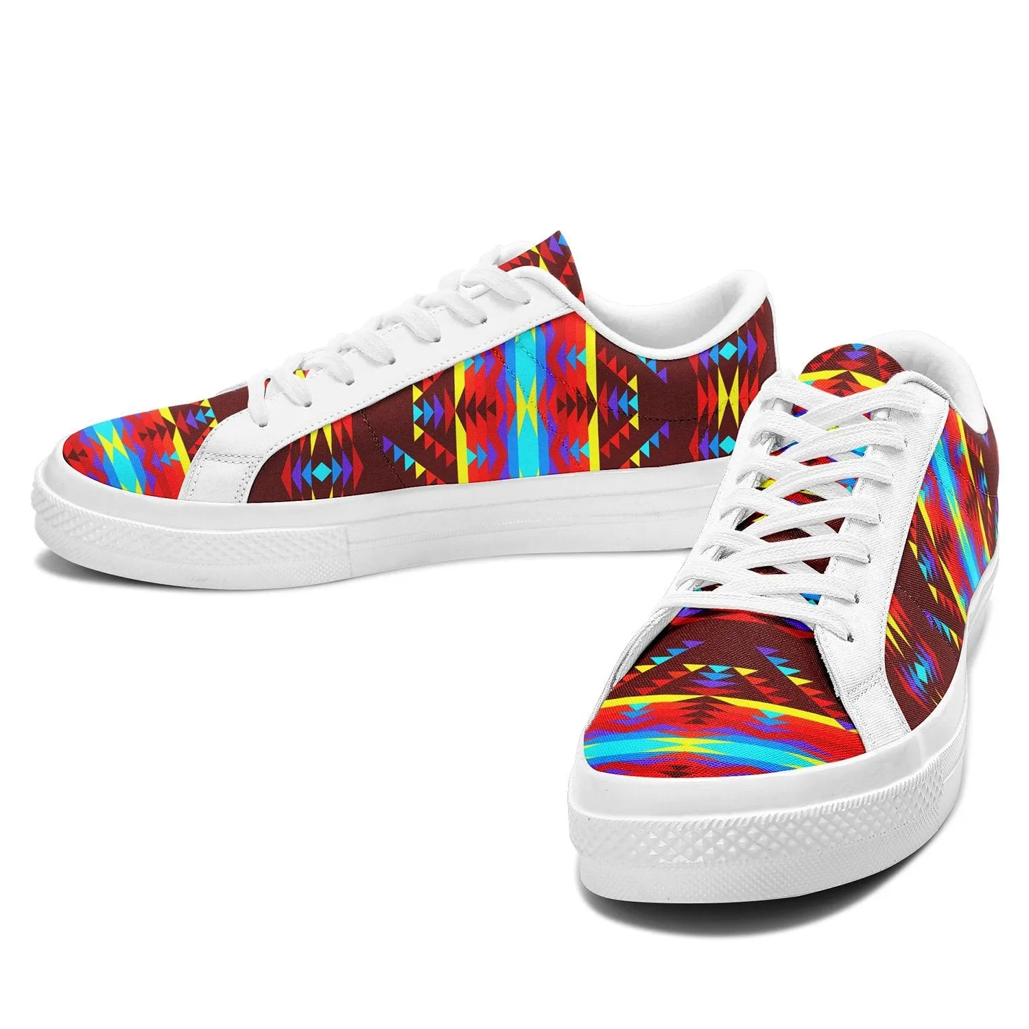 Visions of Lasting Peace Aapisi Low Top Canvas Shoes White Sole