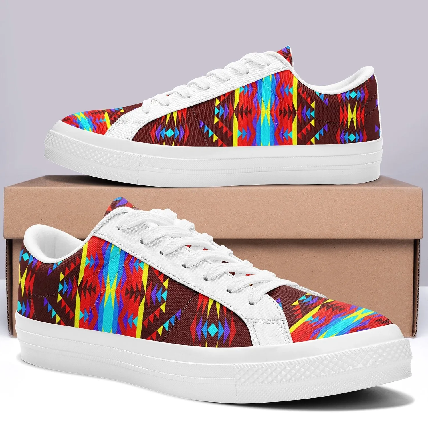 Visions of Lasting Peace Aapisi Low Top Canvas Shoes White Sole