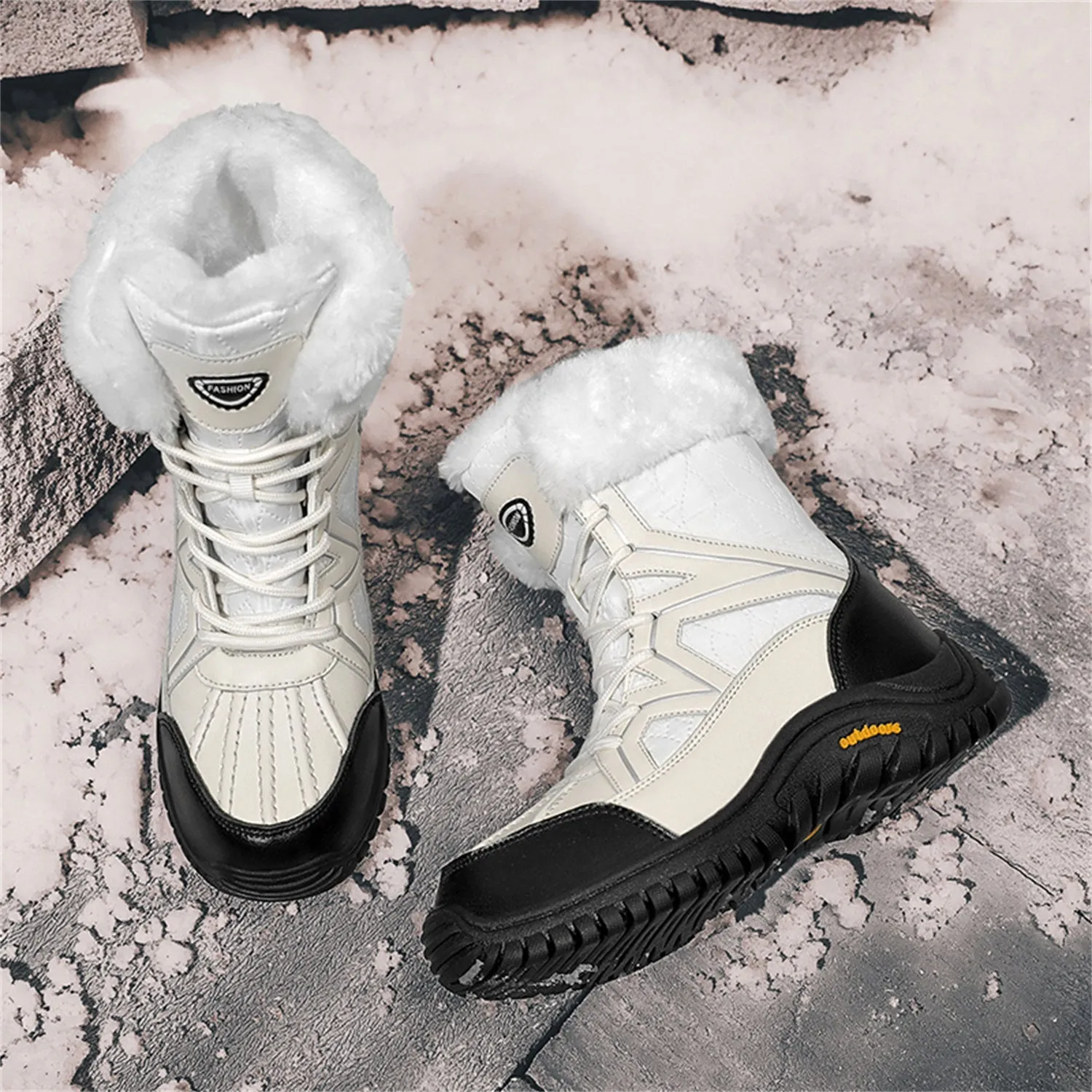 Women's Cold Weather Snow Boots Winter Walking Shoes Cotton Outdoor Booties