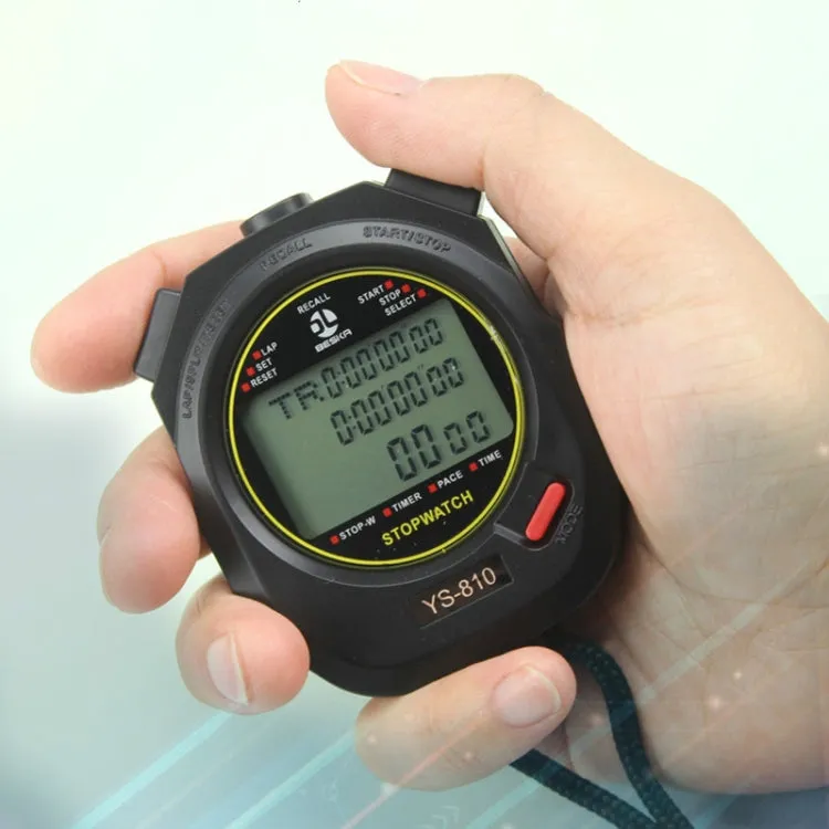 YS Electronic Stopwatch Timer Training Running Watch, Style: YS-830 30 Memories (Black)